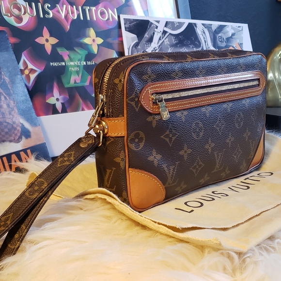 💯 Louis Vuitton Marly Dragonne Clutch - Picture 2 of 14